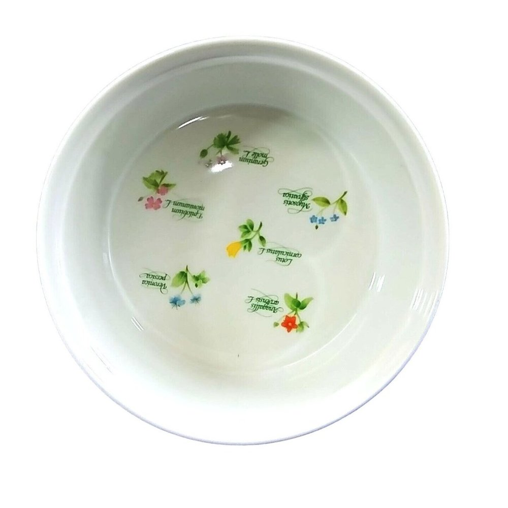 Anchor Hocking Souffle Bowl 1.5 Quart Floret Pattern Vintage Modern Farmhouse - Picture 2 of 7